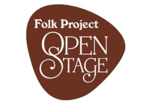 Folk Project Open Stage logo in shape of guitar pick
