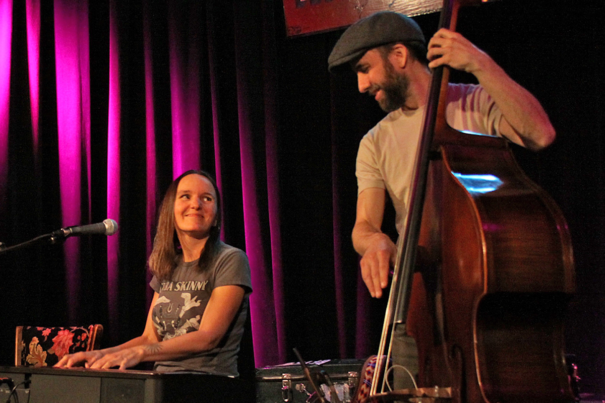 Photo of Heather Pierson with Bass Player