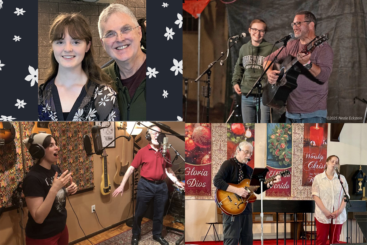Composite Photo of Father and Daughters for Spotlight Generations