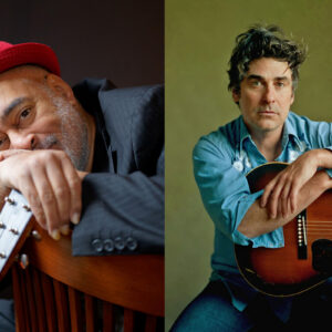 Photos of Vance Gilbert and Eliot Bronson