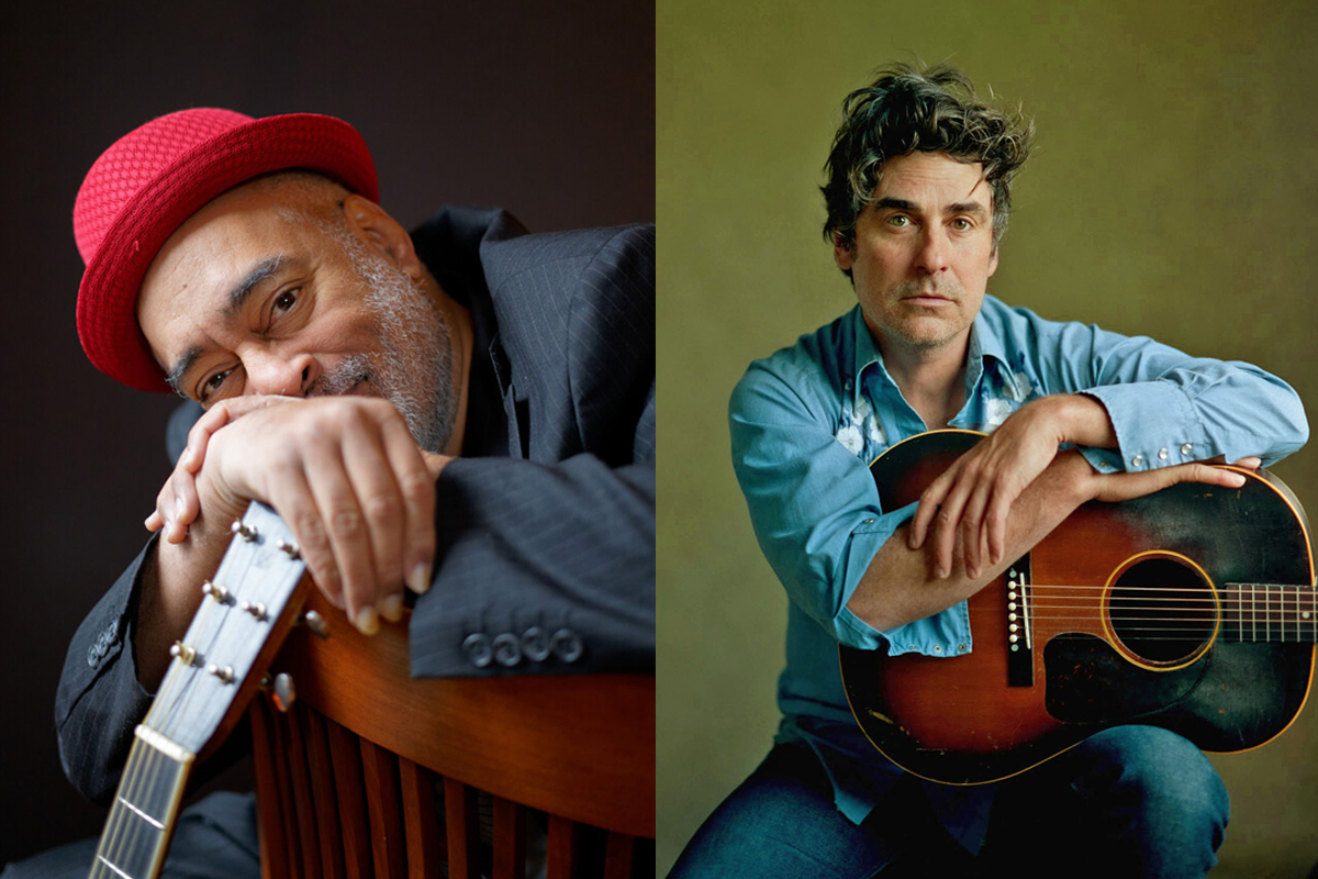 Photos of Vance Gilbert and Eliot Bronson