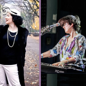 Composite photo of Tara O'Grady and Teddy Parker