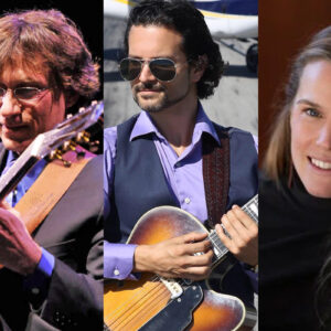 Photo of Frank Vignola, Vinny Raniolo, and Caroline Cotter